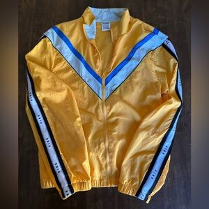 VICTORIA'S SECRET PINK‎ Track Jacket Windbreaker Retro Zip Yellow Size XS/S